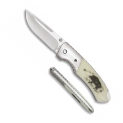 Couteau Pliant De Luxe Décor SANGLIER 19468 Lame 8 Cm