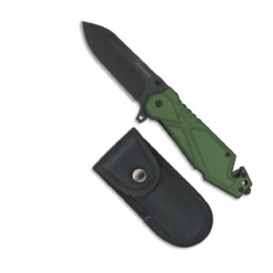 Couteau Pliant Tactique ALBAINOX 19753 Vert Lame 8.6 Cm