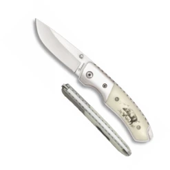 Couteau Pliant De Luxe Décor SANGLIER 19771 Lame 6,5 Cm