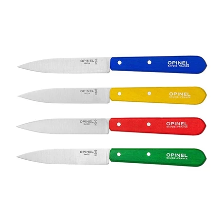 Opinel Coffret De 4 Couteaux D’office N°112, 4 Couleurs Classiques