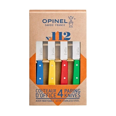 Opinel Coffret De 4 Couteaux D’office N°112, 4 Couleurs Classiques – Image 2