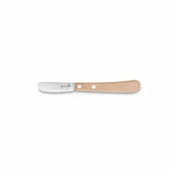 Couteau à Beurre Lame Inox 6 Cm Manche Hêtre Naturel Essentiel