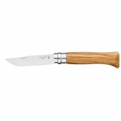 Opinel Couteau Pliant N°08 Inox 8,5 Cm Manche En Olivier