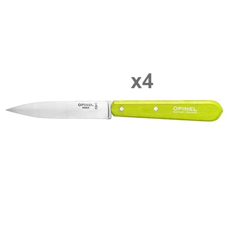 Opinel Set 4 Couteaux Office Lames Lisses Inox 10 Cm Coloris Pomme – Image 2