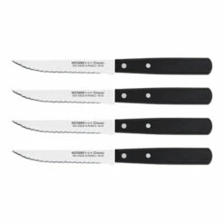 Set De 4 Couteaux à Steak 11 Cm Noir