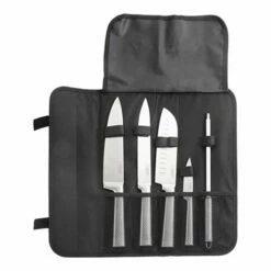 Sacoche 4 Couteaux De Cuisine Et Fusil Ă Aiguiser Pradel