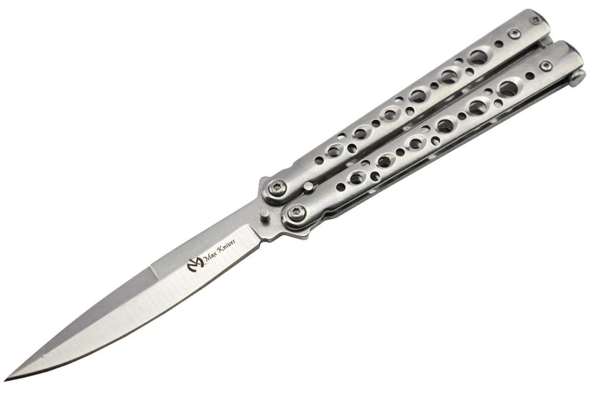Couteau Papillon Maxknives P53S Silver Lame 9.8 Cm