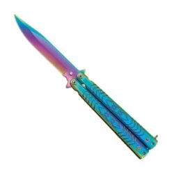Couteau Papillon RAINBOW 02193 Lame 10.3 Cm