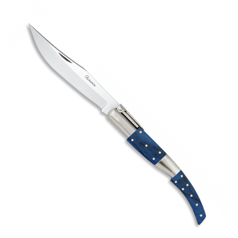 Couteau Pliant ARABE N°2 01707 Stamina Bleu Lame 11.8 Cm