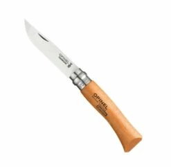 Couteau OPINEL N°08 - Lame Carbone 8.3 Cm  Manche Hêtre