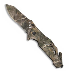 Couteau Plaint Automatique Camo Leaf Albainox 18321-A Lame 8.4 Cm