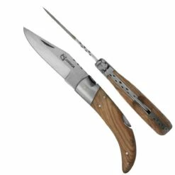 Couteau Pliant Pittuda 30151 Lame 10 Cm Manche En Teck