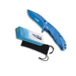 Couteau Pliant RAINBLUE 18386 Manche Acier Lame 5.2 Cm
