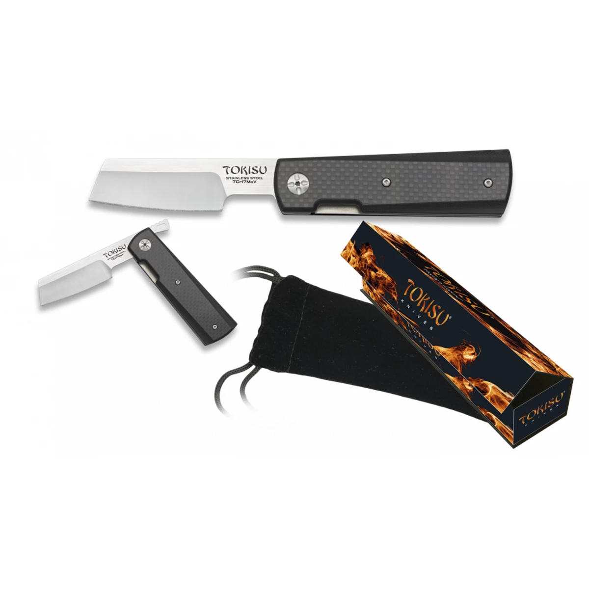 Couteau Pliant Carbone TOKISU 18536 Lame 8.2 Cm